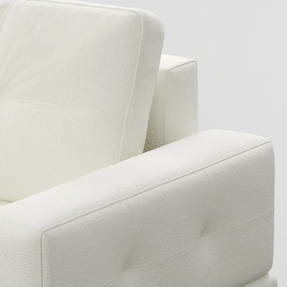 Contemporary Low-Profile Club Chair with Sculptural Wood Frame