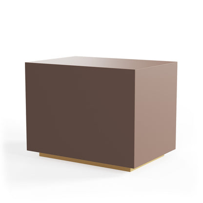 Blush Velvet Touch Bedside Table
