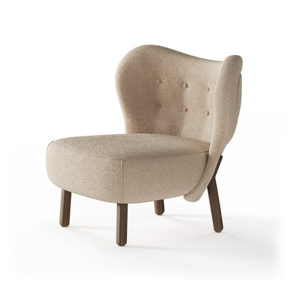 Scandi-Inspired Soft White Bouclé Occasional Arm Chair