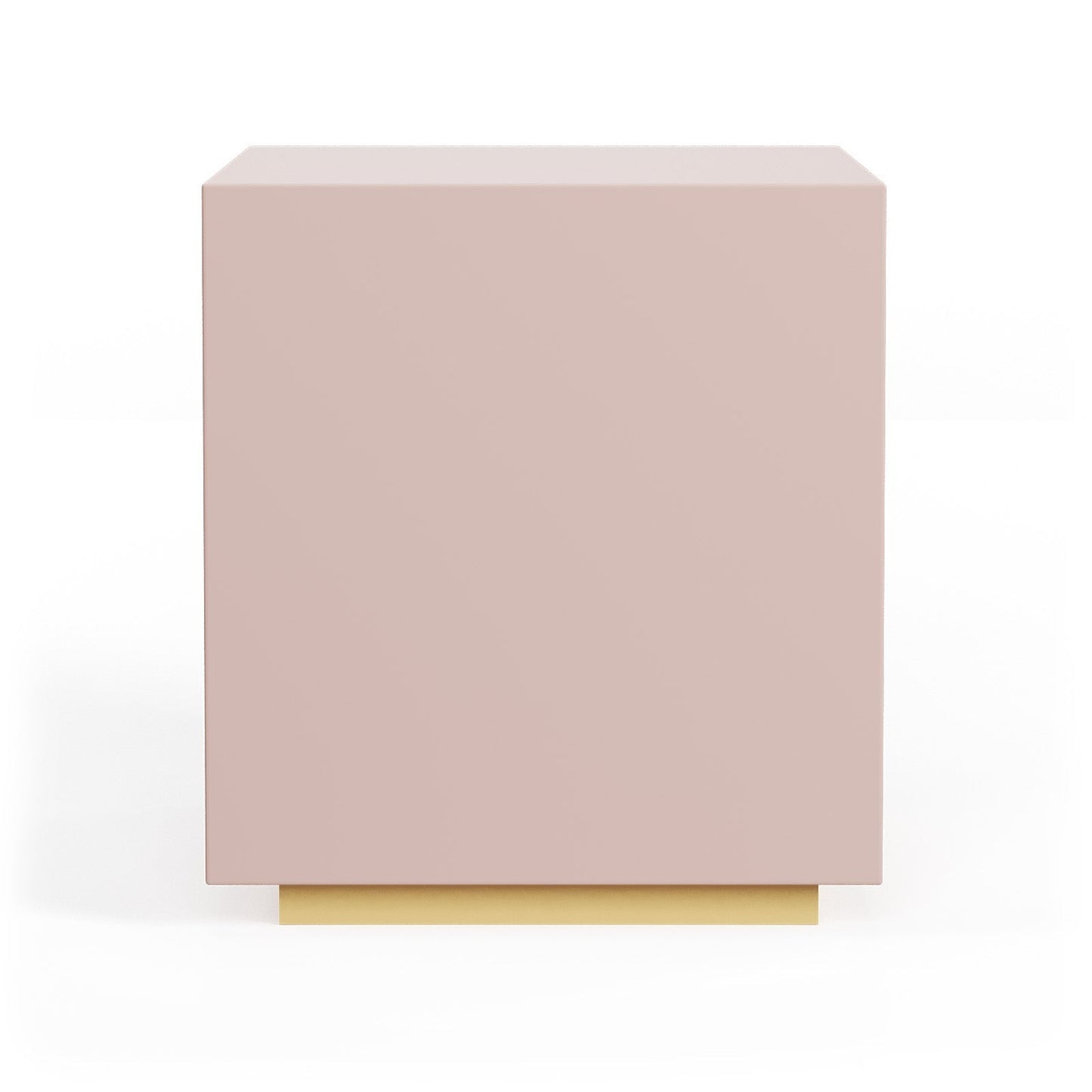 Blush Velvet Touch Bedside Table