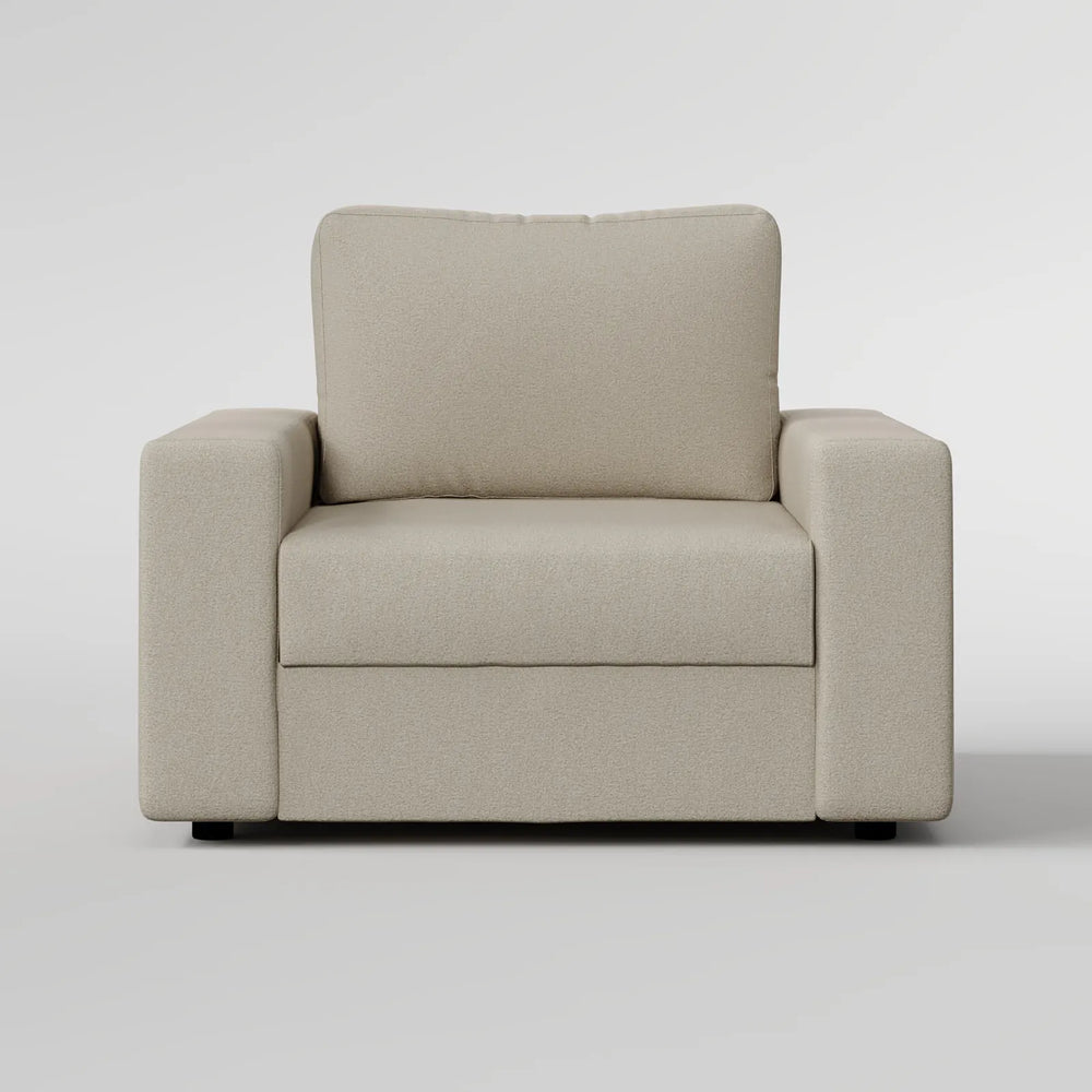 Sleek Boxy Accent Arm Chair