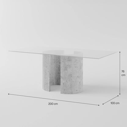 Lumina Crescent Dining Table