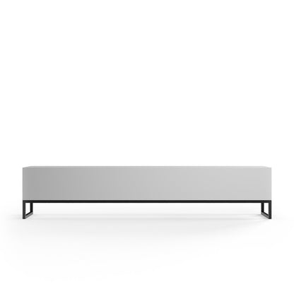 Matte Black Modern Media Console