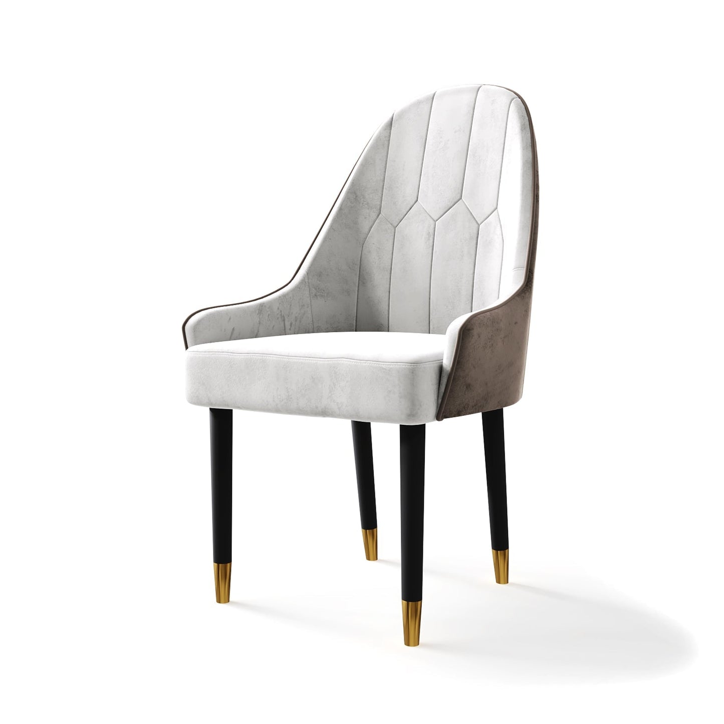 Geometric High-Back Dining Chair