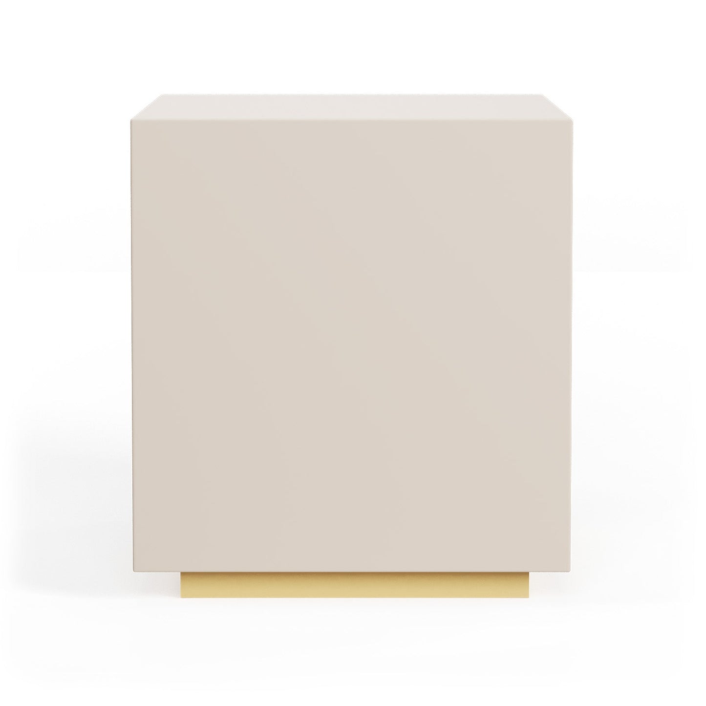 Blush Velvet Touch Bedside Table