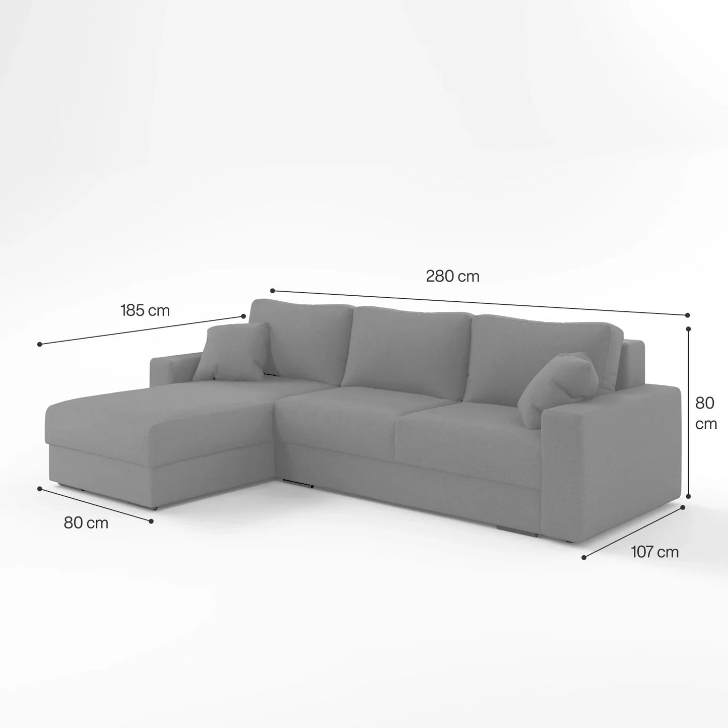 Emerald Mist Corner Sectional Sofa Bed