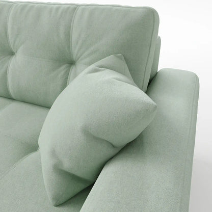 Sage Tufted 2-Seater Convertible Sofa Bed