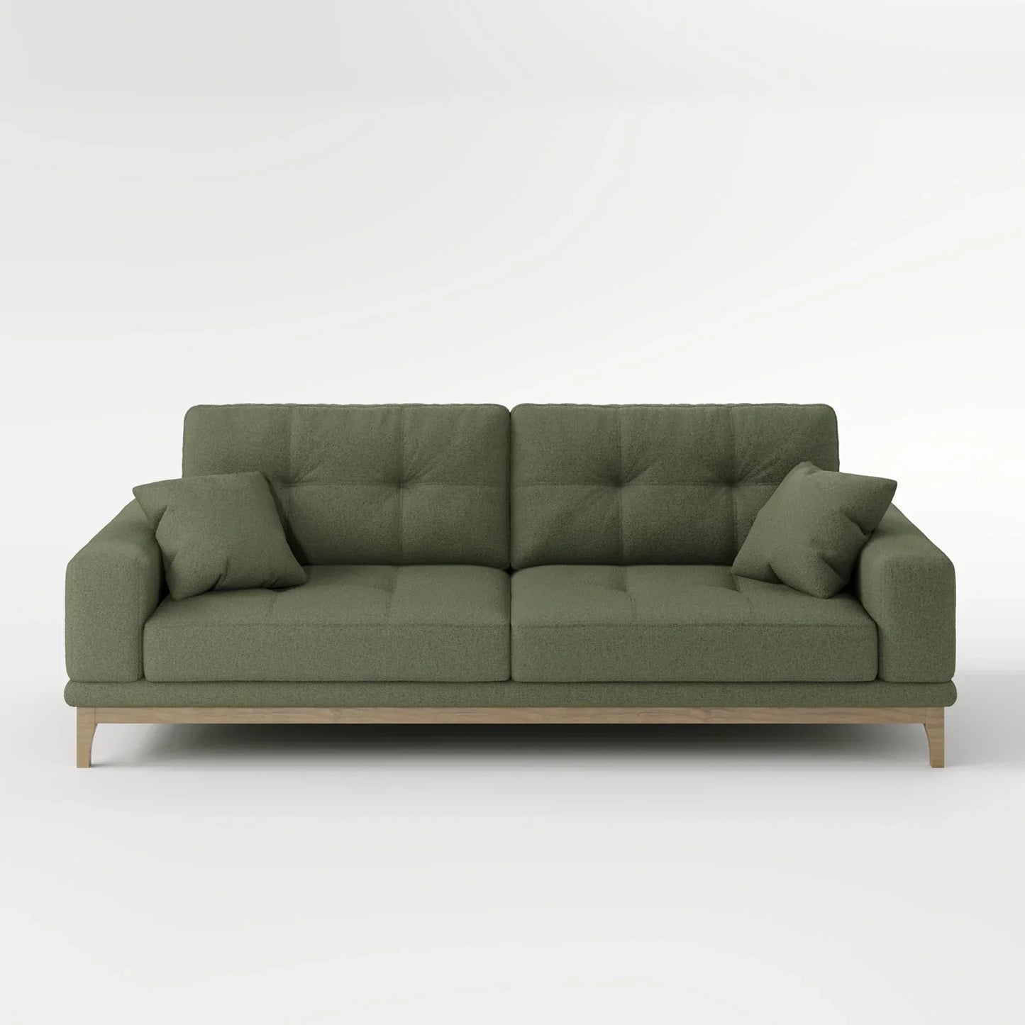 Sage Tufted 2-Seater Convertible Sofa Bed