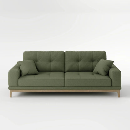 Sage Tufted 2-Seater Convertible Sofa Bed