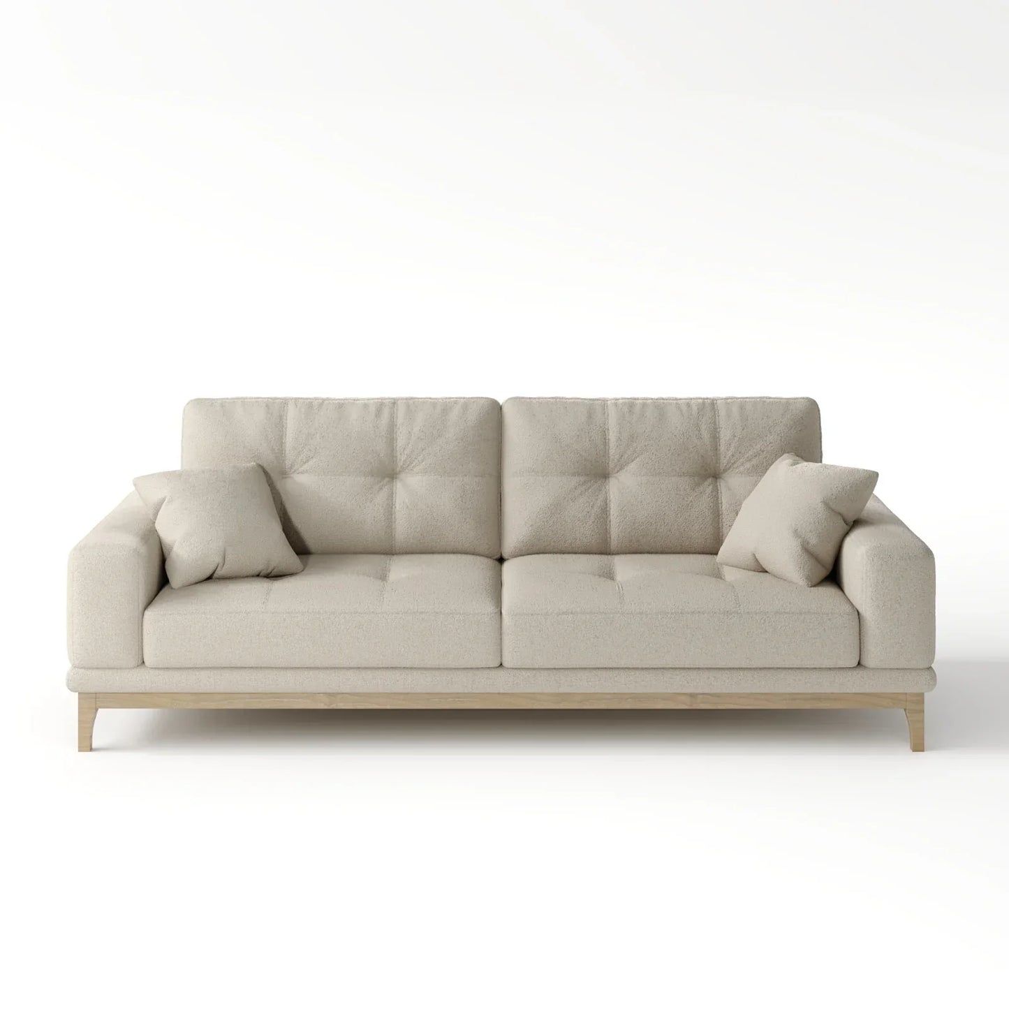 Sage Tufted 2-Seater Convertible Sofa Bed