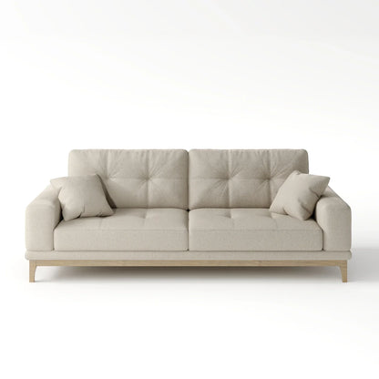 Sage Tufted 2-Seater Convertible Sofa Bed