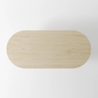 Minimalist Architectural Dining Table with Tapered Geometric Supports