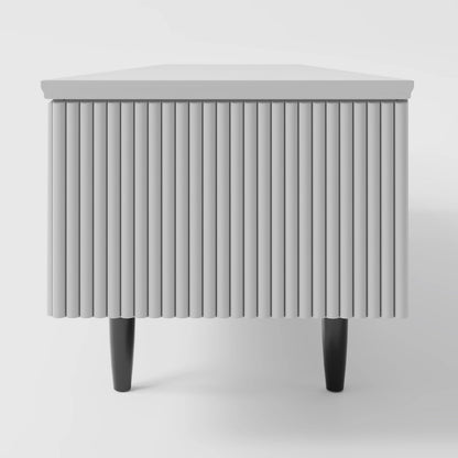 Ultra-Sleek Minimalist Black Media Console