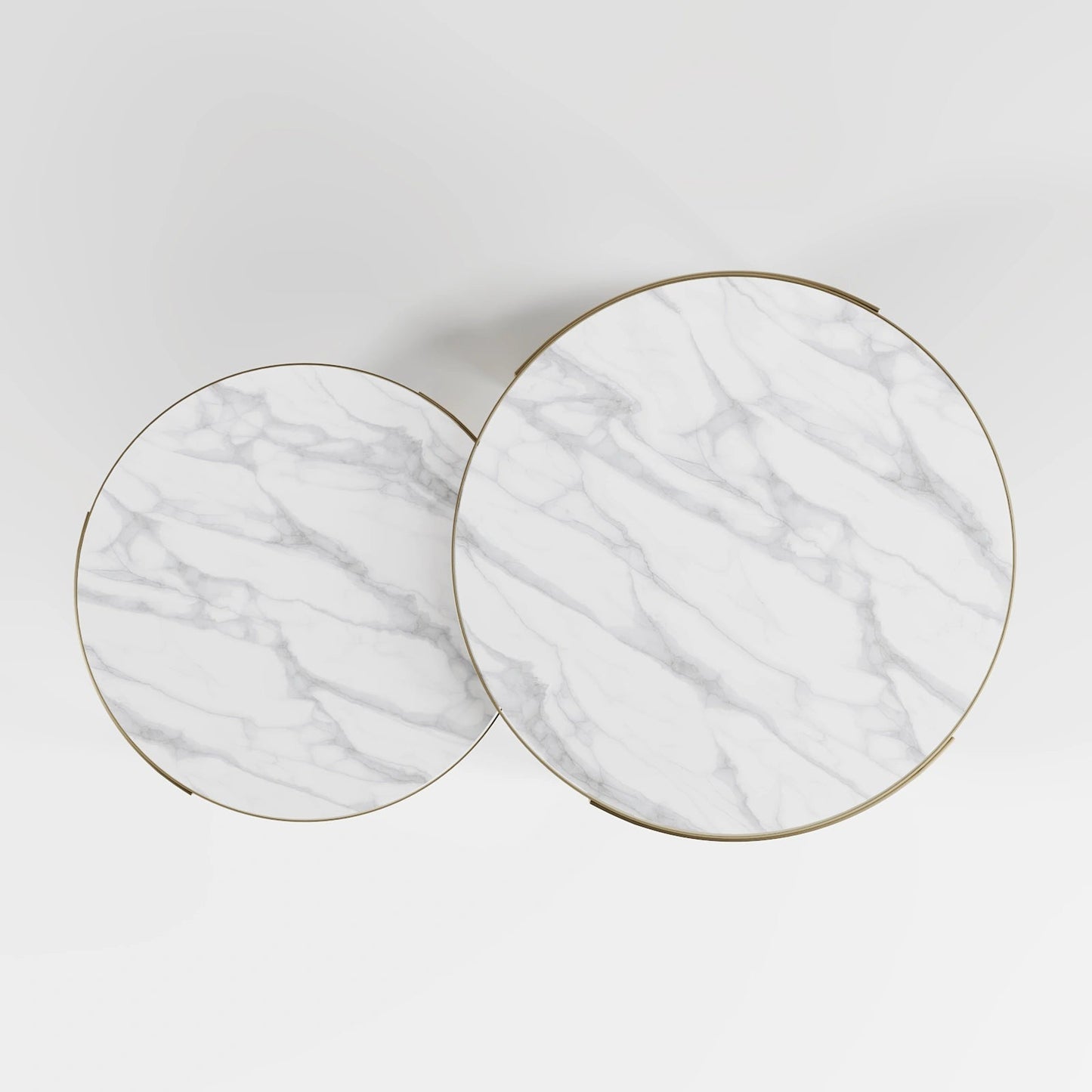 Modern Dual-Tier Coffee Table Set