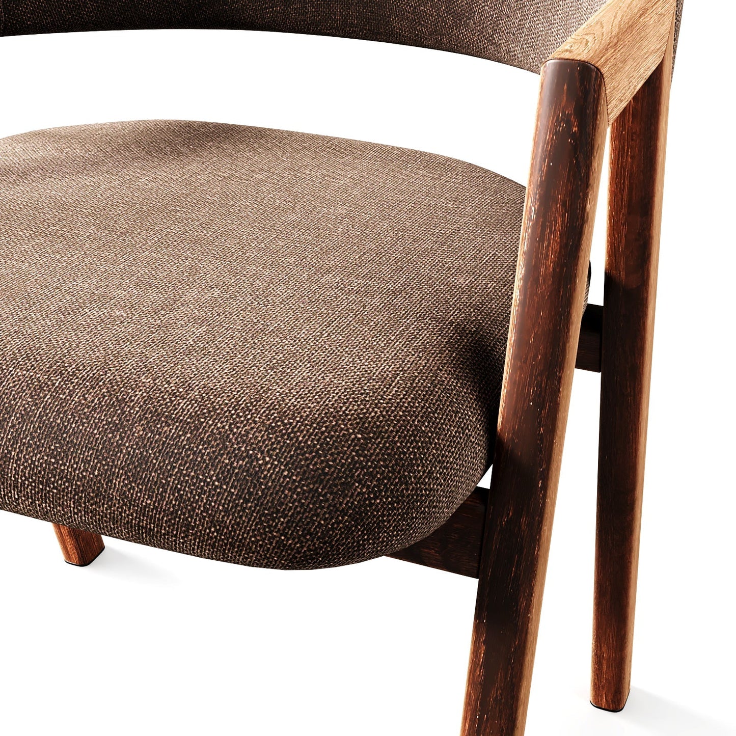 Arc-Support Timber Dining Chair