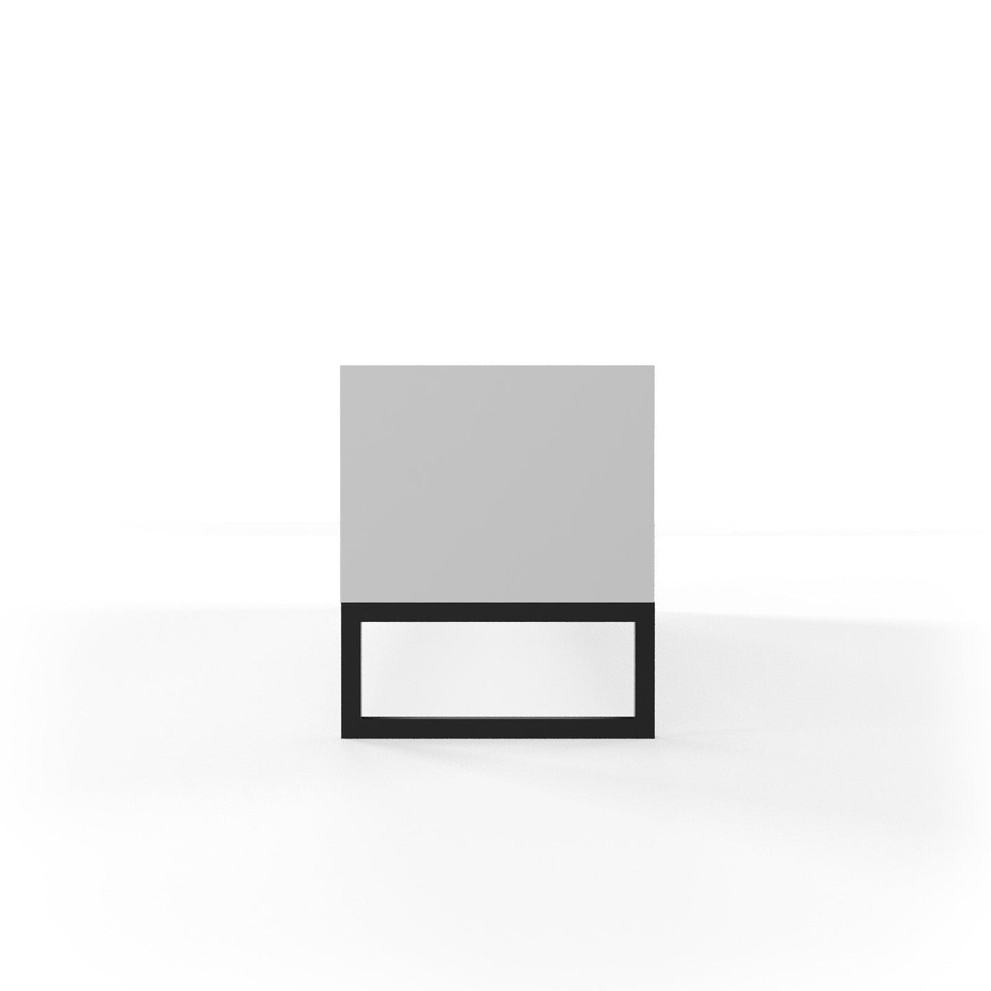 Matte Black Modern Media Console