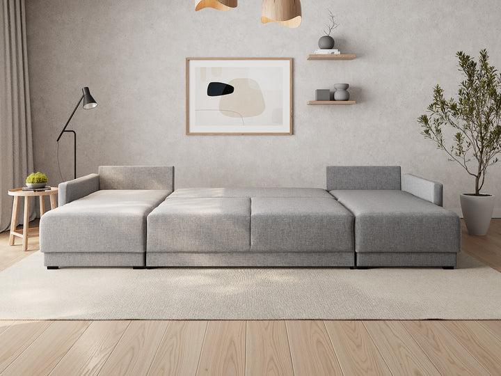 Artisan Slate U-Shaped Sectional Sofa Bed