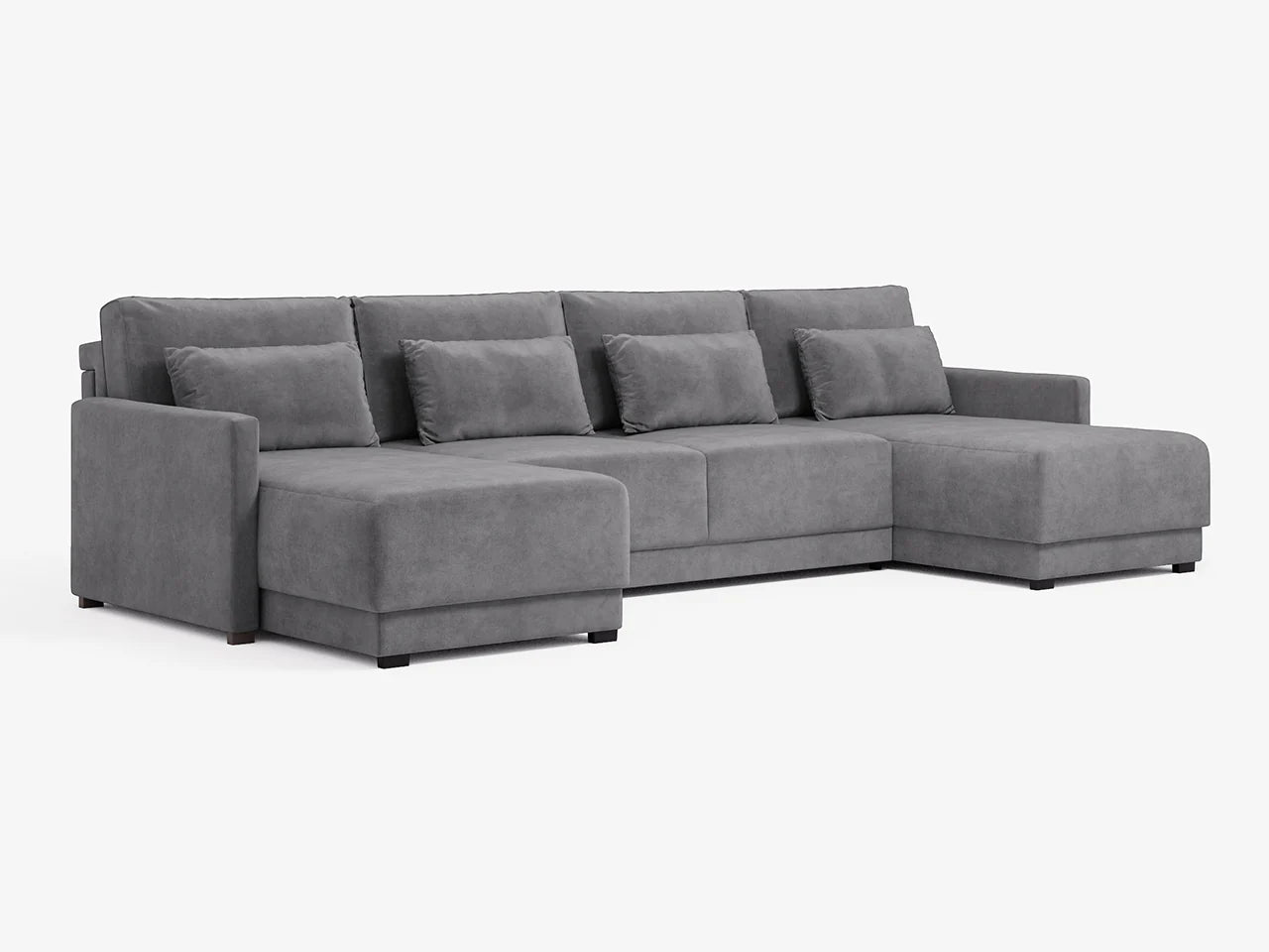 Artisan Slate U-Shaped Sectional Sofa Bed