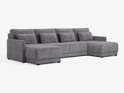 Artisan Slate U-Shaped Sectional Sofa Bed