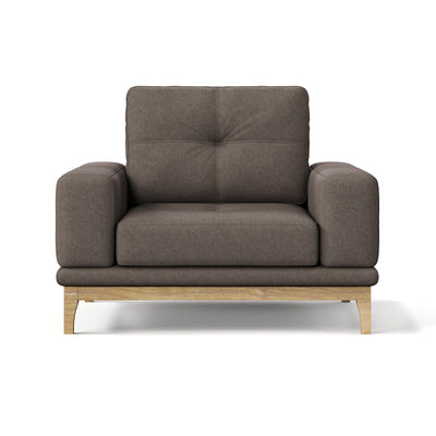 Large Low-Profile Club Chair in Velvet or Bouclé