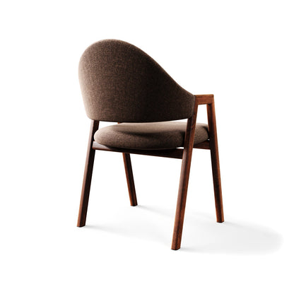 Arc-Support Timber Dining Chair