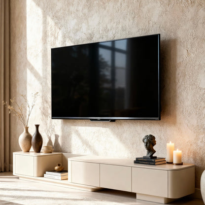 The Flow Console: Cream White Media Unit