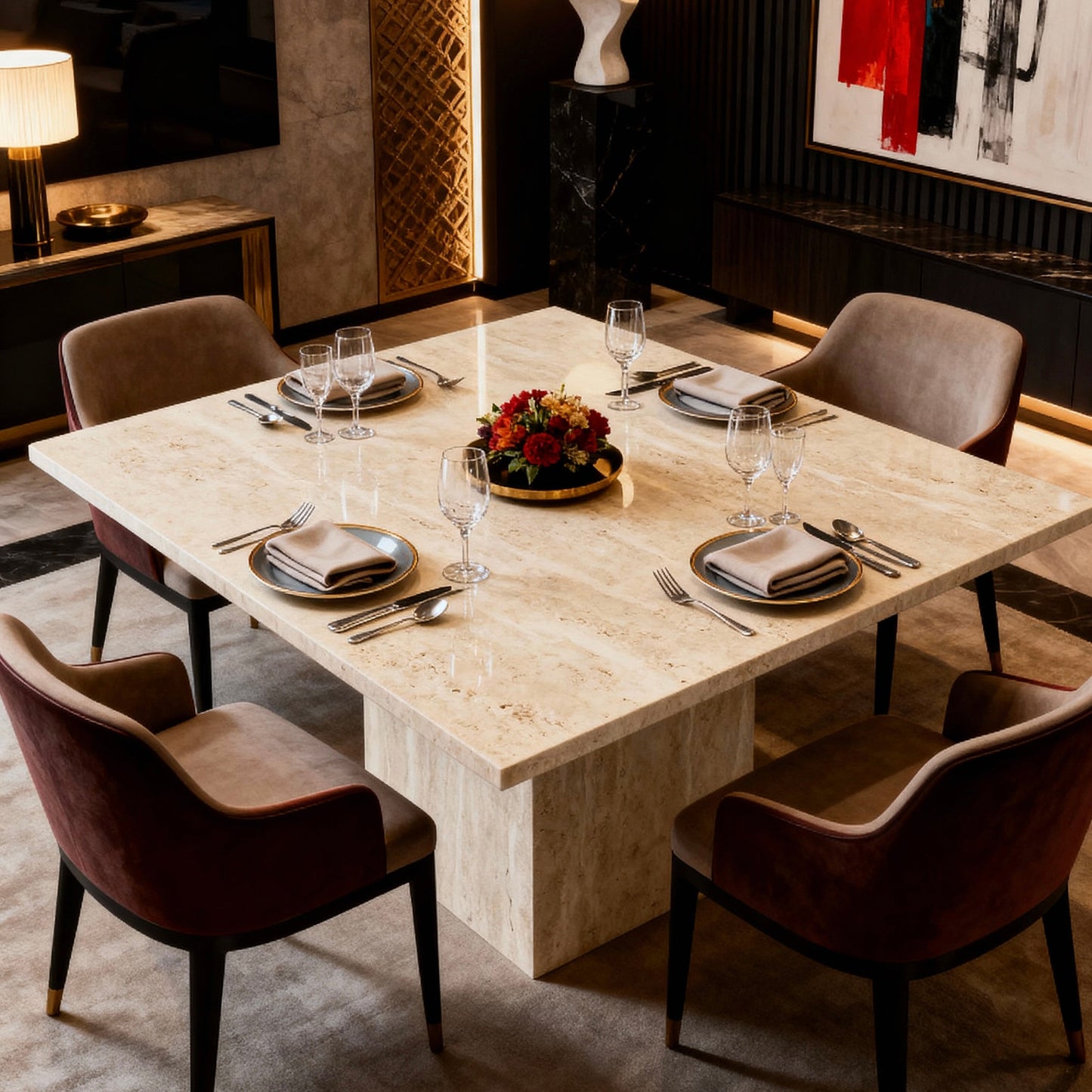 Forum Square Monolith Dining Table