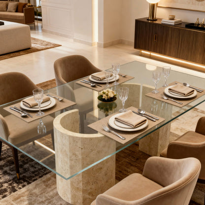 Lumina Crescent Dining Table