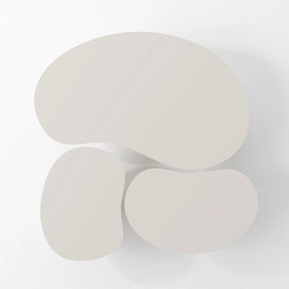 Minimalist High-Gloss Black Nesting Coffee Table