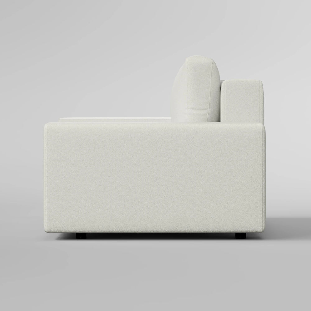 Sleek Boxy Accent Arm Chair