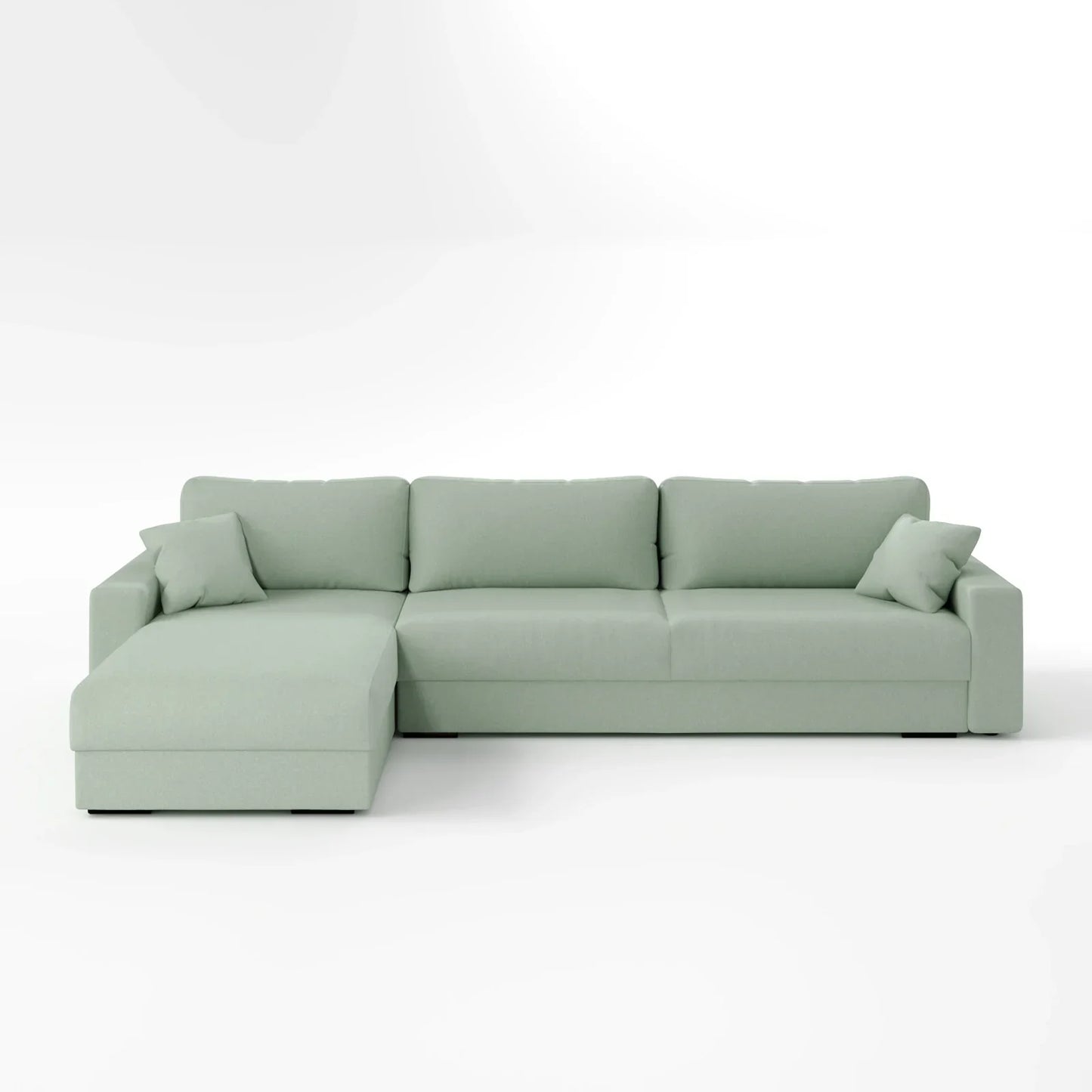 Earth-Tone Grand Sectional 4 Bed Sofa Bed