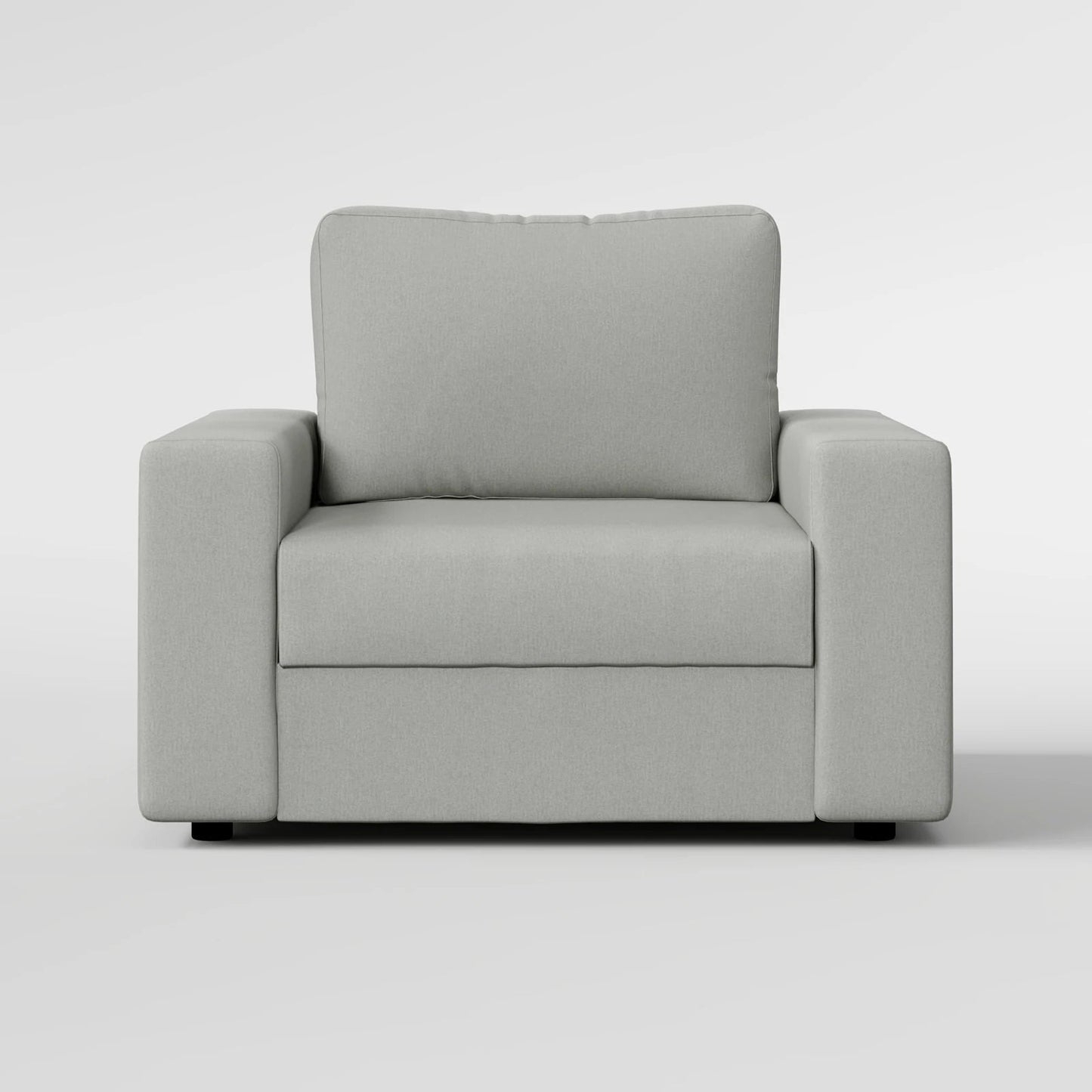 Sleek Boxy Accent Arm Chair