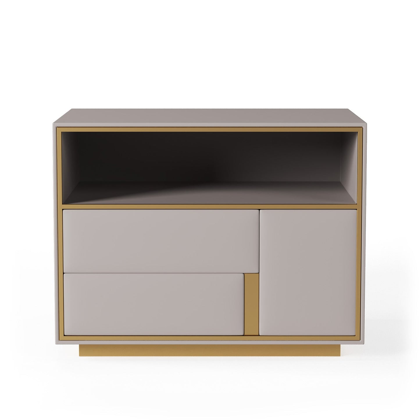 Blush Velvet Touch Bedside Table