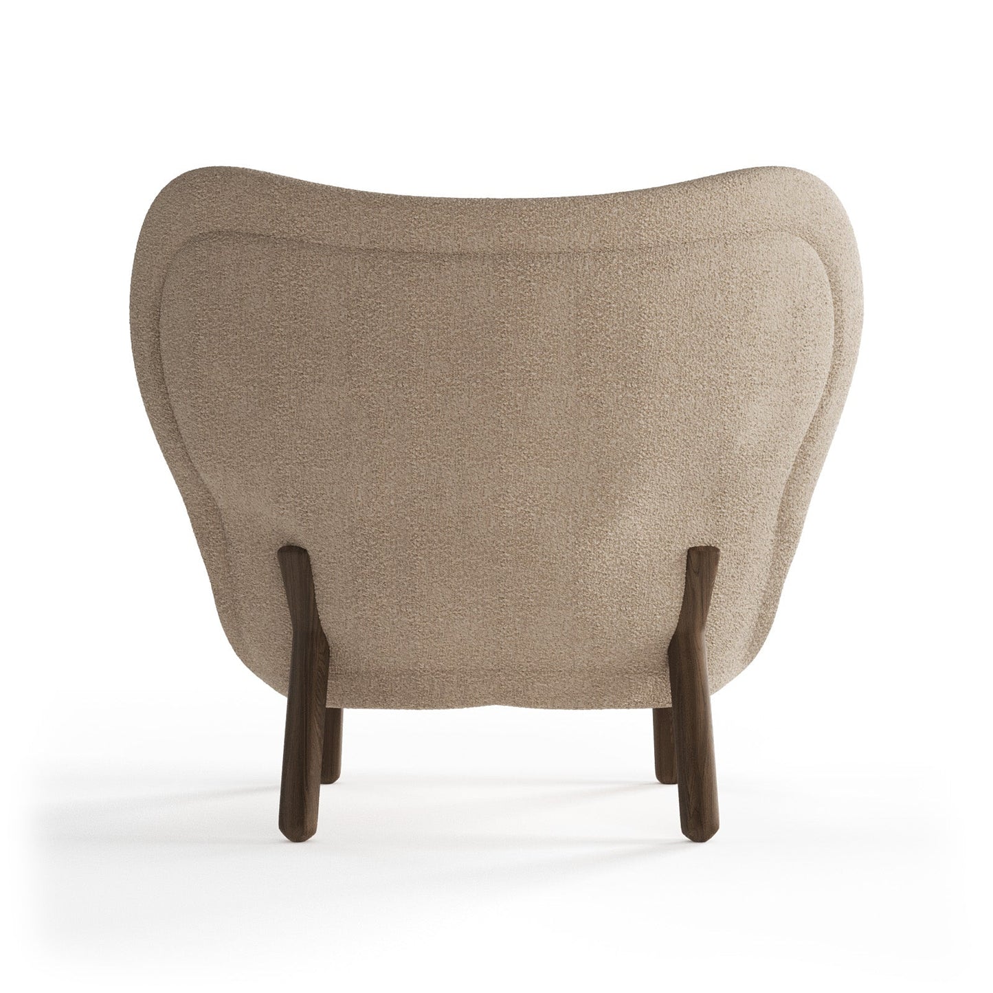 Scandi-Inspired Soft White Bouclé Occasional Arm Chair