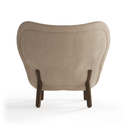 Scandi-Inspired Soft White Bouclé Occasional Arm Chair