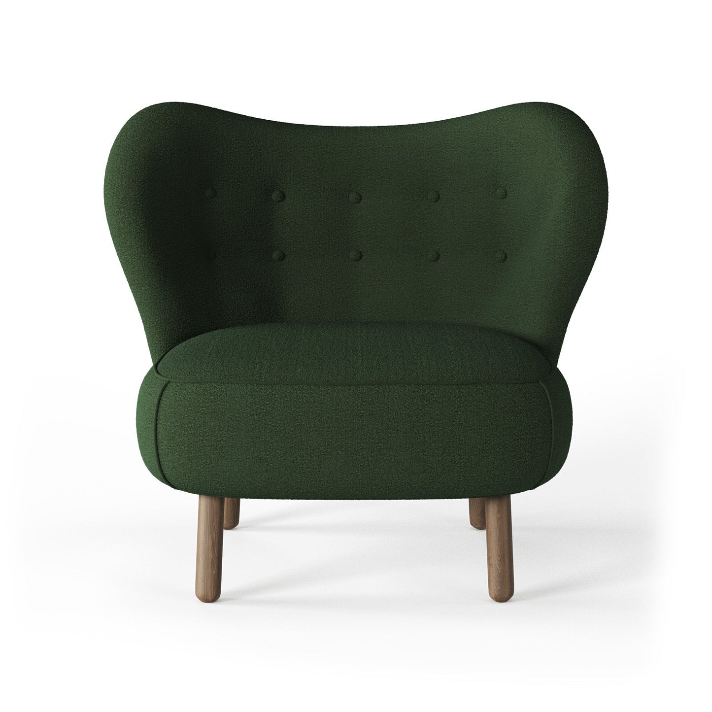 Scandi-Inspired Soft White Bouclé Occasional Arm Chair