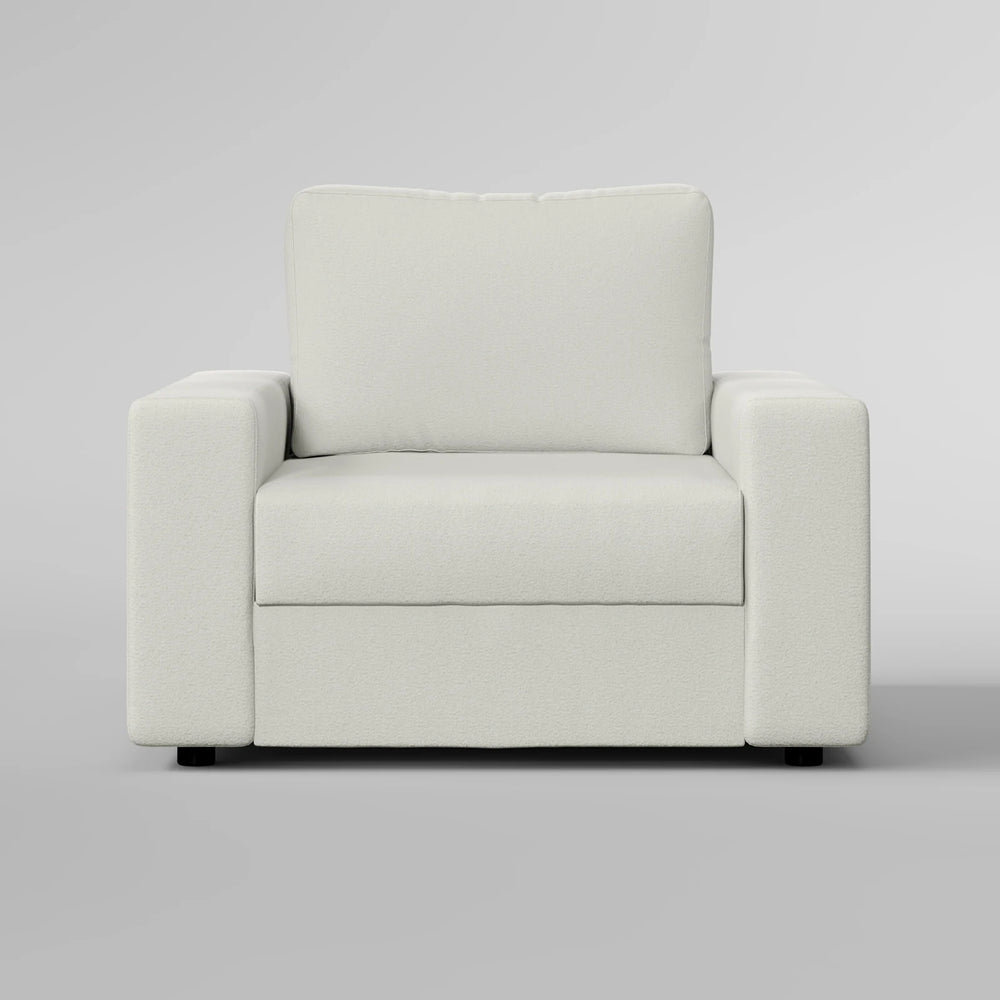 Sleek Boxy Accent Arm Chair