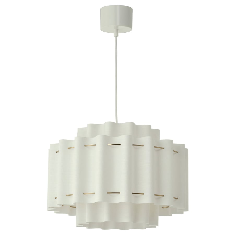 Modern white layered lamp