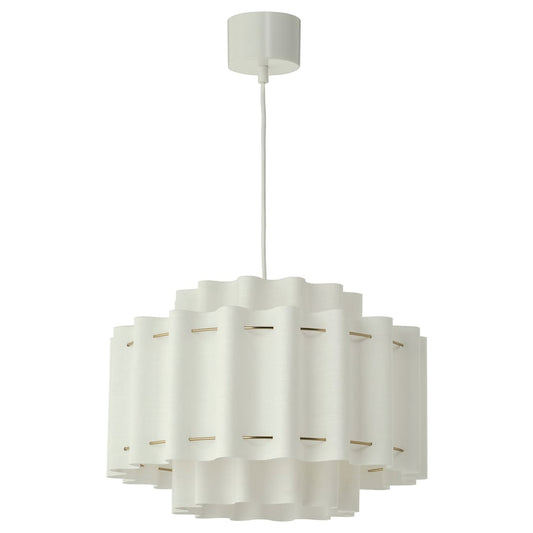Modern white layered lamp