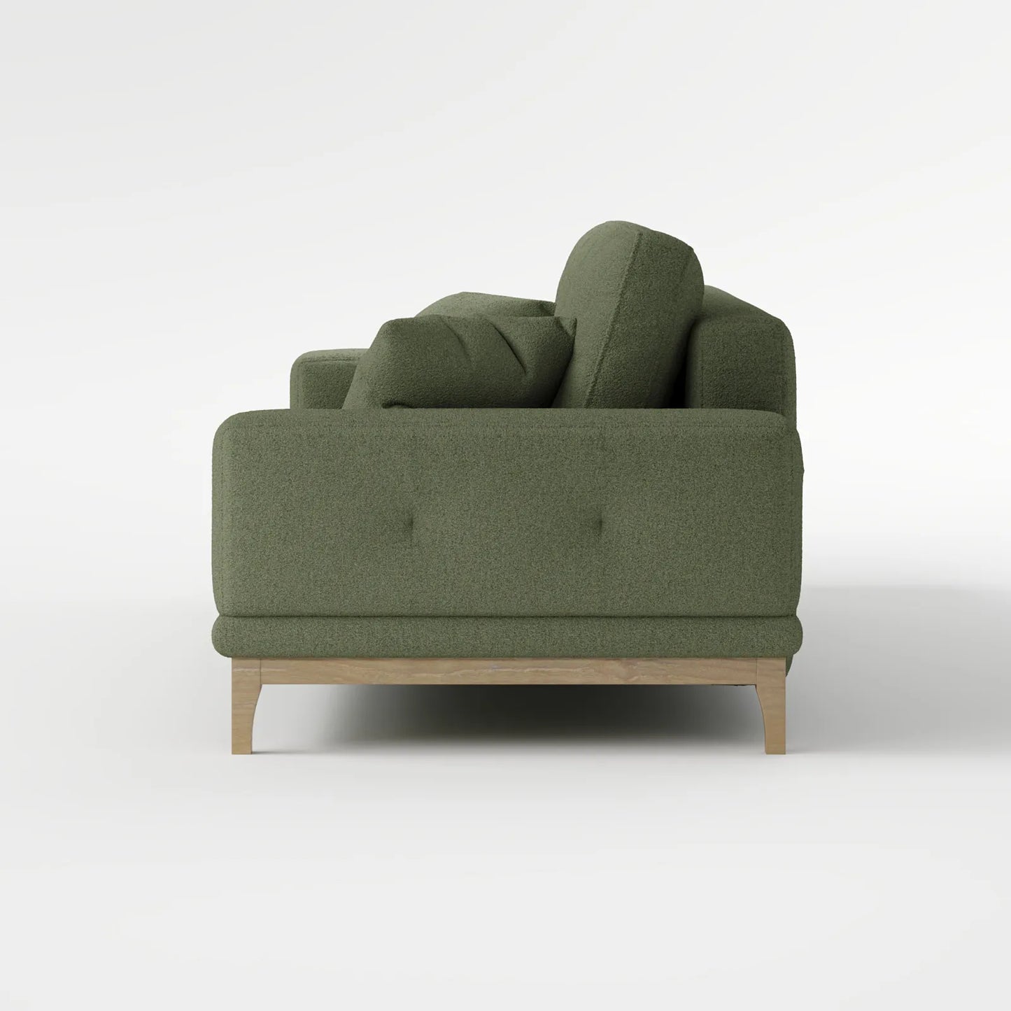 Sage Tufted 2-Seater Convertible Sofa Bed