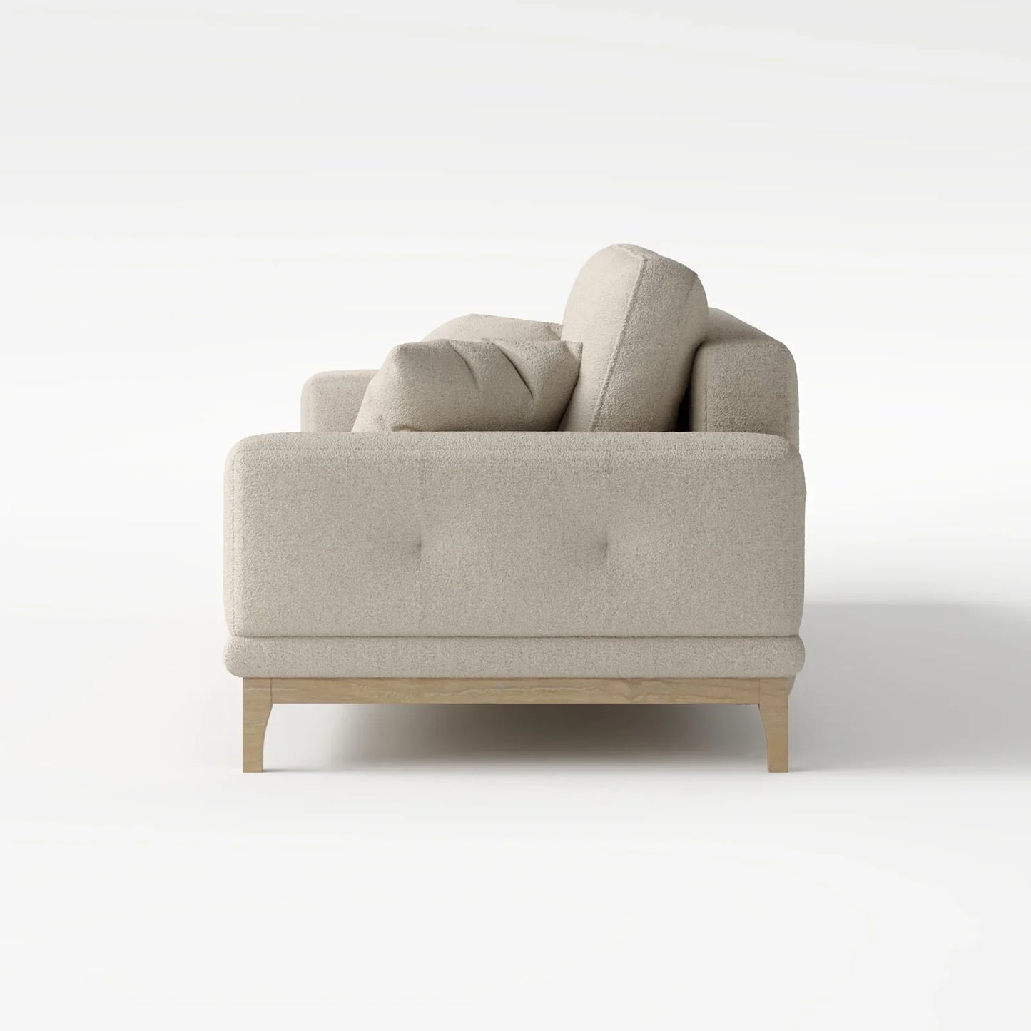 Sage Tufted 2-Seater Convertible Sofa Bed