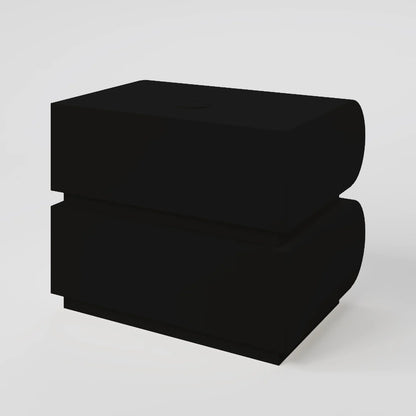 Arctic Capsule High Gloss Bedside Table