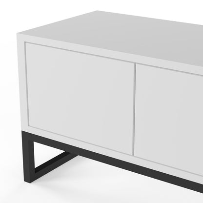 Matte Black Modern Media Console
