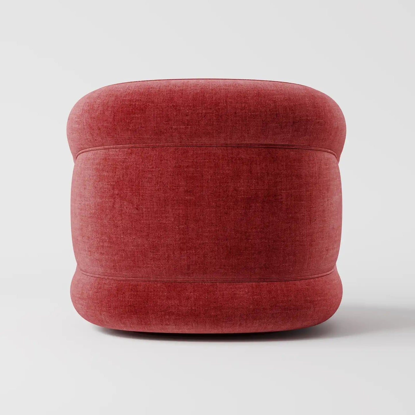 The Serene Lounge: Modern Integrated Armchair in Ivory Texture