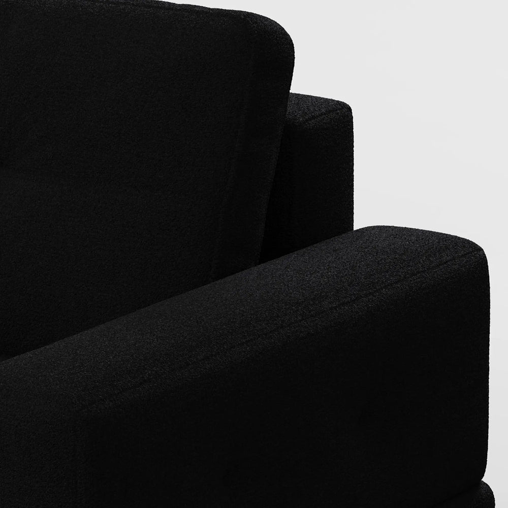 Contemporary Low-Profile Club Chair with Sculptural Wood Frame