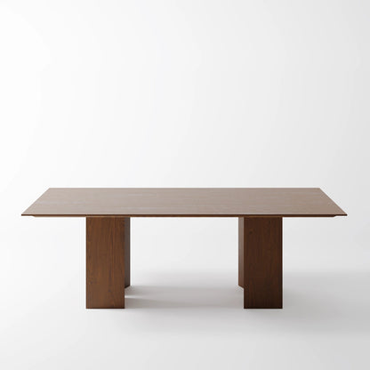The Obelisk Dining Table: Minimalist Monolithic Table in Onyx Oak
