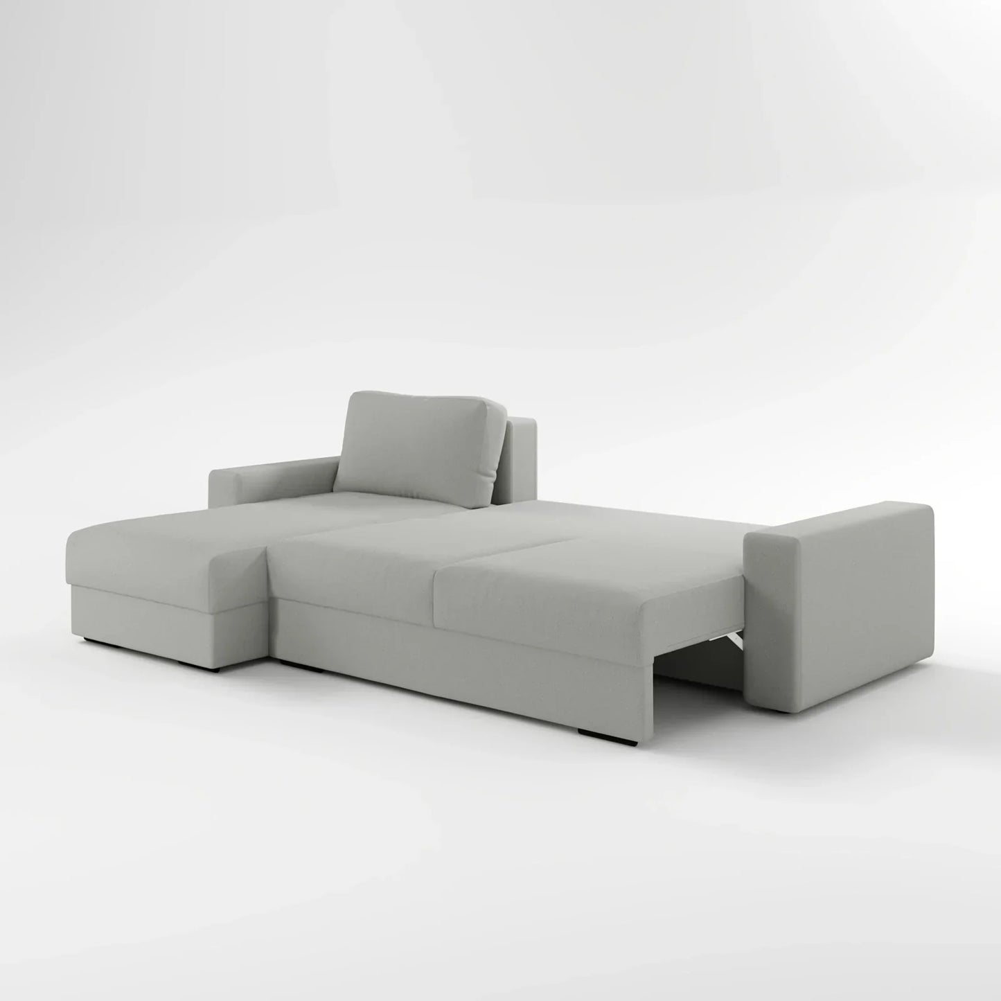 Earth-Tone Grand Sectional 4 Bed Sofa Bed