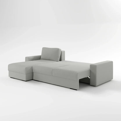 Earth-Tone Grand Sectional 4 Bed Sofa Bed