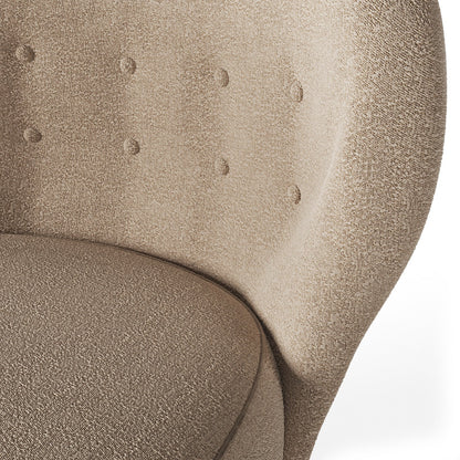 Scandi-Inspired Soft White Bouclé Occasional Arm Chair