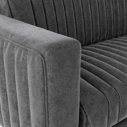 Luxe Ribbed Velvet 3-Seater Sofa Bed